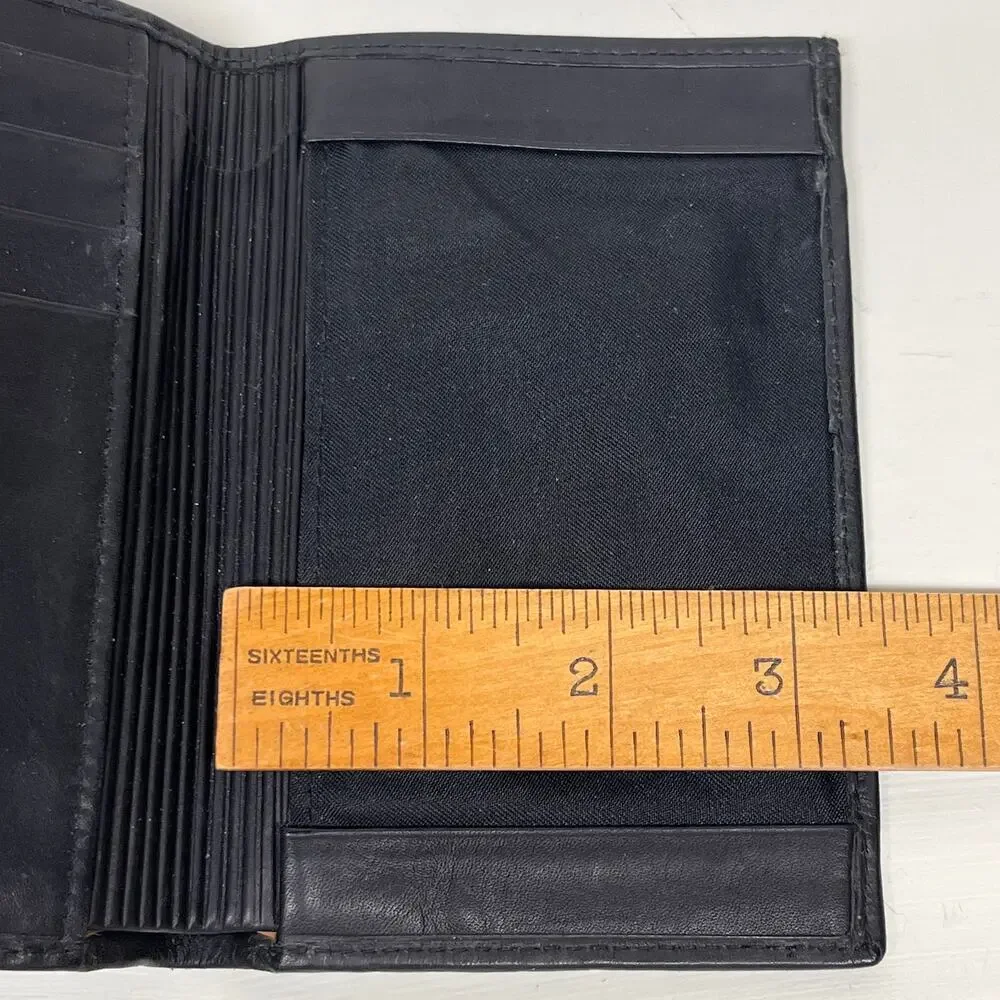 Dopp Satin Cowhide Mens Black Billfold Wallet